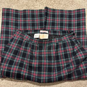 Pendleton Size 12 Authentic Black Stewart Tartan Skirt